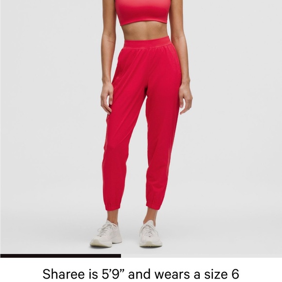 lululemon athletica Pants - Lululemon Athletica Vibrant Red Joggers